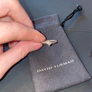 David Yurman Quatrefoil Stack Ring - size 6
